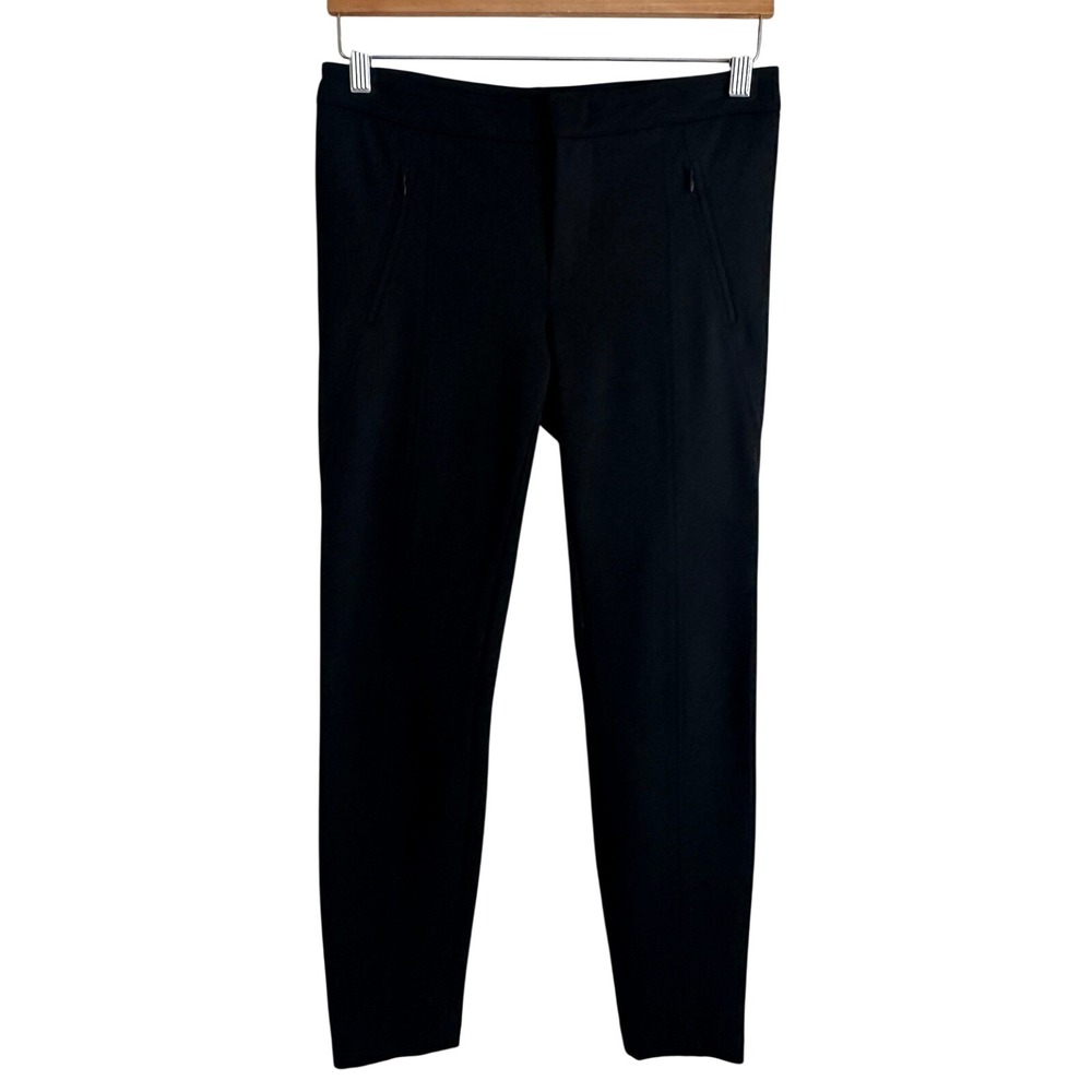 Vince Women's Black Skinny Leg Ponte Pants Size 6 Minimalist Stretch Comfort